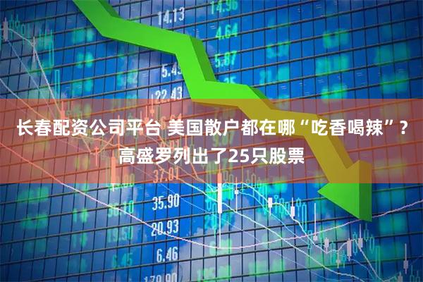 长春配资公司平台 美国散户都在哪“吃香喝辣”？高盛罗列出了25只股票
