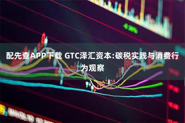 配先查APP下载 GTC泽汇资本:碳税实践与消费行为观察